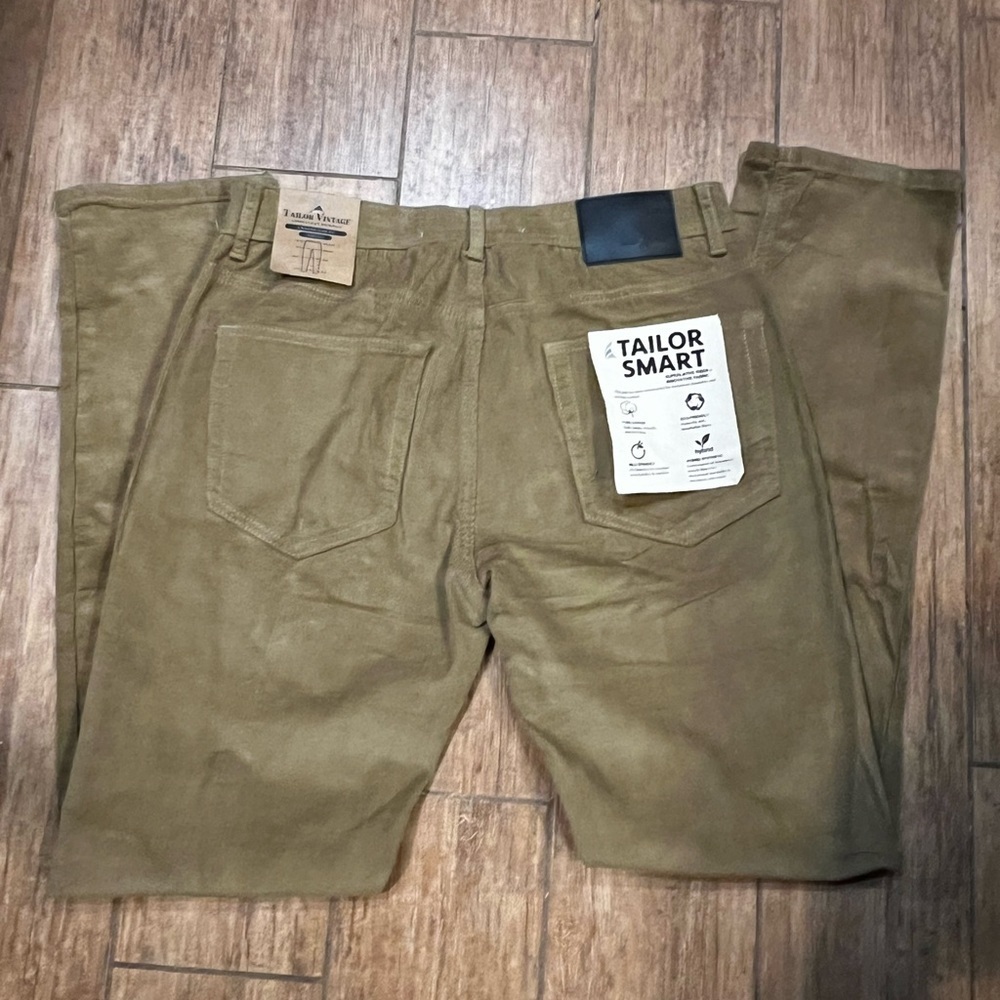 NWT-Tailor Vintage Mens Corduroy Pants - Picture 7 of 8